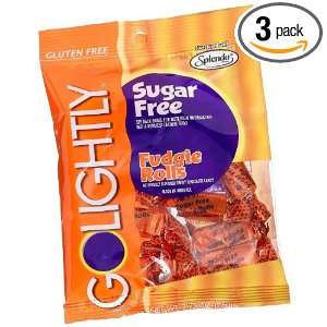 Go Lightly Sugar Free Fudgie Rolls, 2.75 oz bag, Kosher (PACK OF 3 