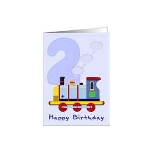  Happy 2nd Birthday Train Card Toys & Games