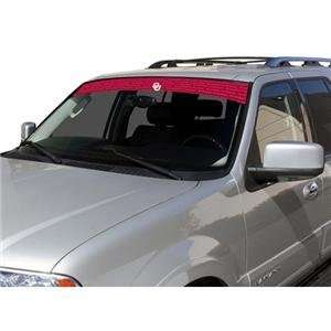   Sooners NCAA Logo Visorz Front Windshield Covering by Glass Tatz