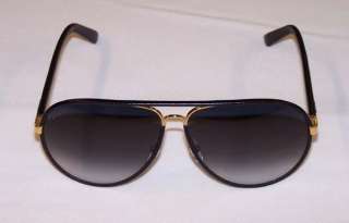 Gucci Authentic Sunglasses GG2887 GG 2887 UZA JJ Black Leather Gold 