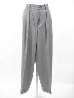 ESCADA Light Gray Wool Pleated Pants Slacks Sz 36  
