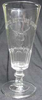 1900’s Pre Pro Beer Glass~Buckeye Bottling Works Toledo, OH Elk 