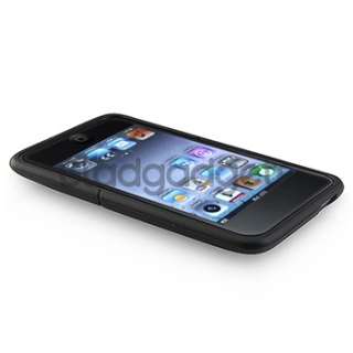 HARD BLACK CASE RUBBER COVER FOR IPOD TOUCH 2G 3G  