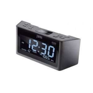  jWin JL355 Dual Alarm Clock with AM/FM Radio (Black) Electronics