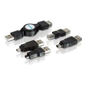    Travel Kit Bag 14 Pcs USB Adapter Rj11 Rj45 Cable Electronics