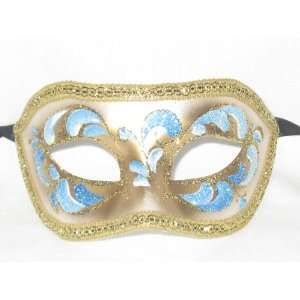  Blue Colombina Acquario Venetian Mask