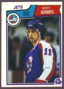 1983 84 OPC Hockey Scott Arniel #379 Wpg Jets NM/MT  