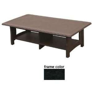   Recycled Plastic Newport Coffee Table   Black Patio, Lawn & Garden