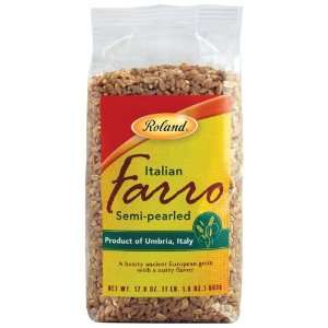 Roland, Farro Semi Pearled, 17.6 Ounce Grocery & Gourmet Food