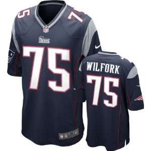  Vince Wilfork Jersey Home Navy Game Replica #75 Nike New 