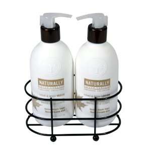 Naturally Signature Collection Wire Caddy with Hand and Body Lotion 