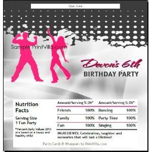 Dance Party Candy Bar Wrapper 