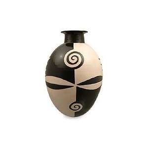  Ceramic vase, Spirals