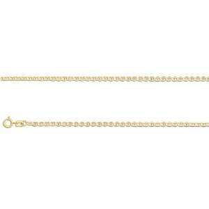   Necklace   14 kt gold, Marina Style   Length 22, Width   2.1 mm
