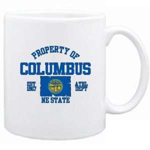 New  Property Of Columbus / Athl Dept  Nebraska Mug Usa City  