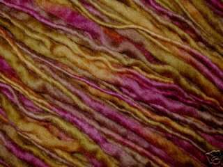 Multicolour Slub Yarn, 100% Wool, freeform/felt/dreads  