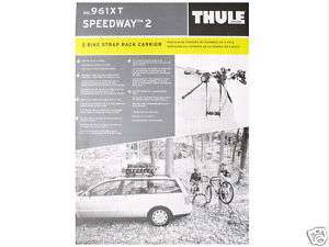 Thule 961XT Speedway Trunk Rack 2 Bike Bicycle Carrier  
