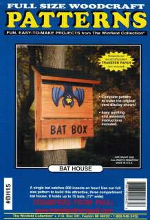 bat house woodcraft project woodworking pattern the winfield 