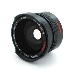 Fish Eye FishEye Lens 37mm 0.42x for Samsung Camcorder  