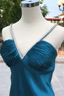 NWT MORGAN & CO $110 Teal Junior Prom Cocktail Dress 13  
