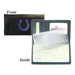  Indianapolis Colts Embroidered Leather Checkbook Cover 