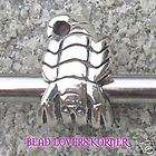Biagi Silver Bead Charm Zodiac 3D Character Scorpio items in Bead 