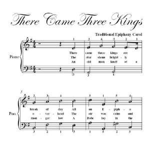   There Came Three Kings Easy Piano Sheet Music Christmas Carol Books