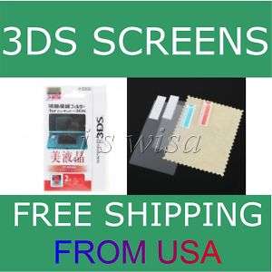 CLEAR SCREEN PROTECTOR FILM FOR NINTENDO 3 DS 3DS  