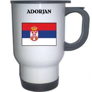  Serbia   ADORJAN White Stainless Steel Mug Everything 