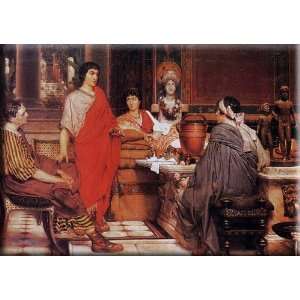 Catullus at Lesbias 16x11 Streched Canvas Art by Alma Tadema, Sir 