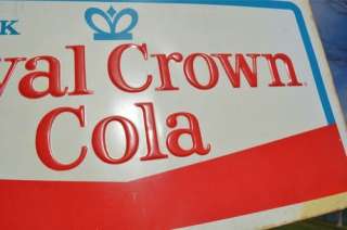 VINTAGE RC COLA SODA ROYAL CROWN COLA ADDVERTISING DRINK SIGN / RC 