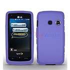 Purple Hard Skin Case Cover Accessory for LG Rumor Touch LN510 Phone