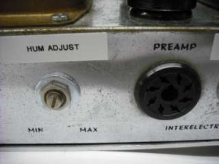 Vintage Interelectronics Coronation Tube Amplifier 40w  