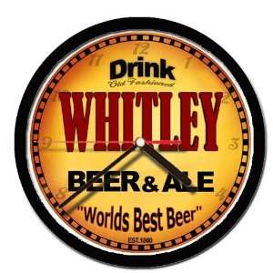  WHITLEY beer and ale cerveza wall clock 