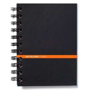  Whitelines Hard Wire A6 Notebook, Lined, Black (WL70 