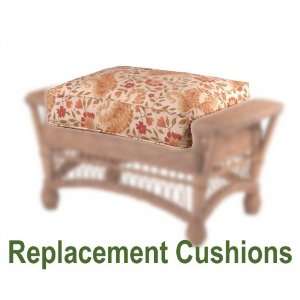  WhiteCraft Cottage Wicker Ottoman Replacement Cushion 