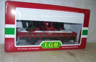 LGB G 42100 CHRISTMAS X MAS FLATCAR W/ LOAD  