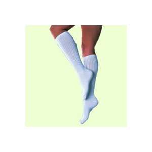   Knee length Diabetic Sock, White, Medium