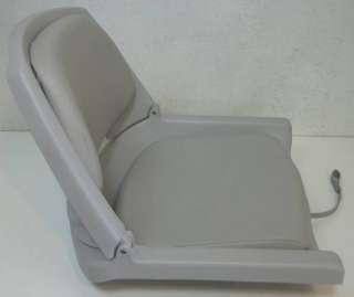 New WISE Molded Plastic, Fold Down, Padded Boat Seat GRAY  