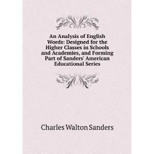   of Sanders American Educational Series Charles Walton Sanders Books