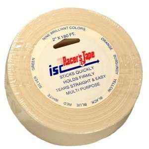  Racers Tape   White, 2 inch x 180 foot Roll Automotive
