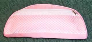 Pink Satin Cosmetic Bag w/ Matching Coin Purse, New  