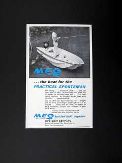 MFG Challenger 14 ft Fishing Boat 1968 print Ad advertisement  