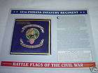 13th INDIANA INFANTRY REGIMENT Civil War Battle Flag PA