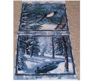 Winter Whispers Bird Tree Block/Quilt Panel Fabric Wilmington Prints 