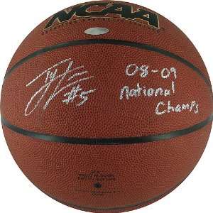  Autographed Ty Lawson Basketball   with 08 09 National 