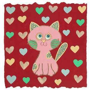  Whimsy Kitty Canvas Reproduction
