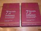 Lot of 2   7 Secrats of Influence Audiobooks Vol 2 & 3