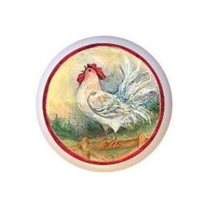 Roosters & Sunflowers Chicken Drawer Pull Knob