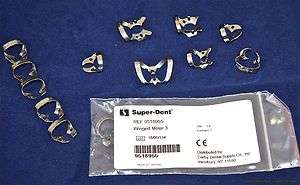   Dental Rubber Dam Clamps winged & wingless # 1, 3, 211, 205, 18, 24